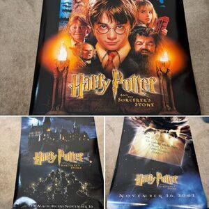 Harry Potter and The Sorcerer's Stone LOT of 3 Movie Posters Rolled Tube 27 x 40
